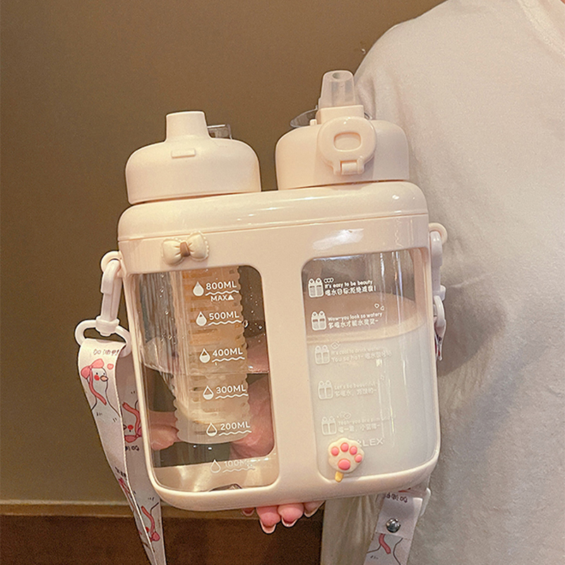 Botol air plastik minuman dobe - Water Purification Straw ulasan dan harga