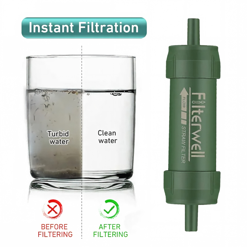 Sedotan Filter Air Mini Portab - Water Purification Straw ulasan dan harga