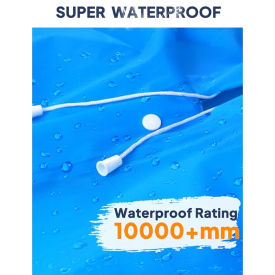 ANYOO 2-Pack Jas Hujan untuk D - Emergency Poncho Rain ulasan dan harga
