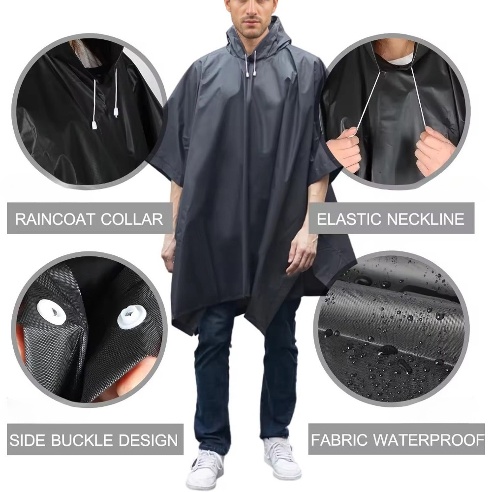 Jas Hujan 3 in 1 Tahan Air den - Emergency Poncho Rain ulasan dan harga