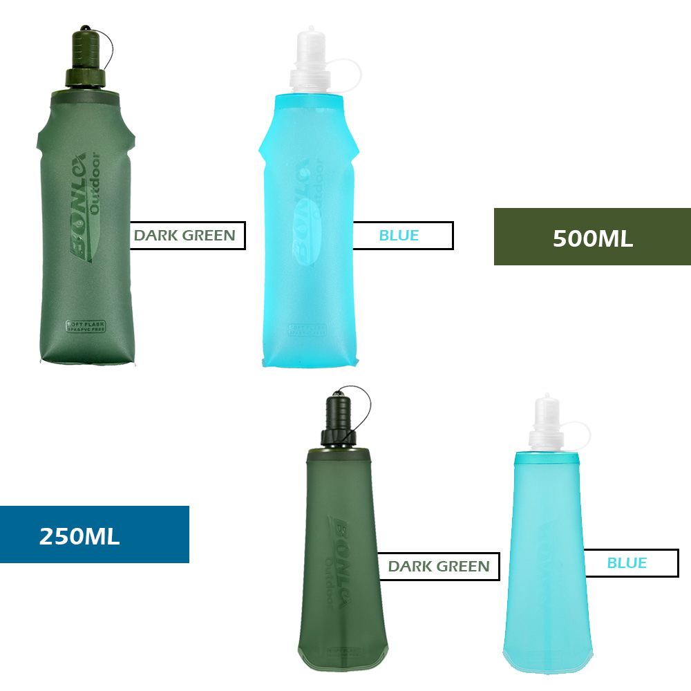 250ml 500ml Kantong Air Lipat  - Water Bag Collapsible ulasan dan harga