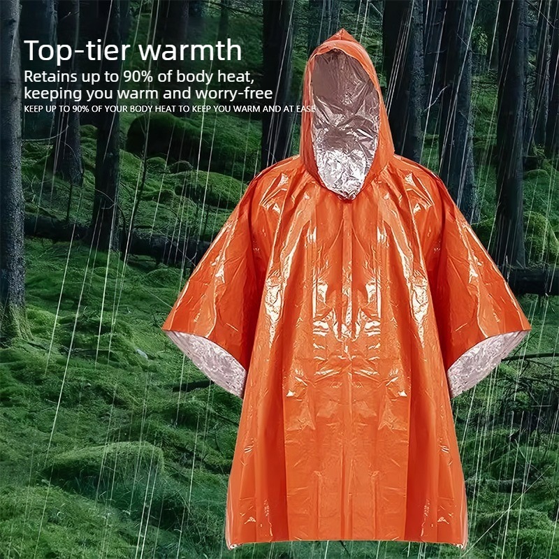 1-10 Buah Selimut Foil Termal  - Emergency Poncho Rain ulasan dan harga