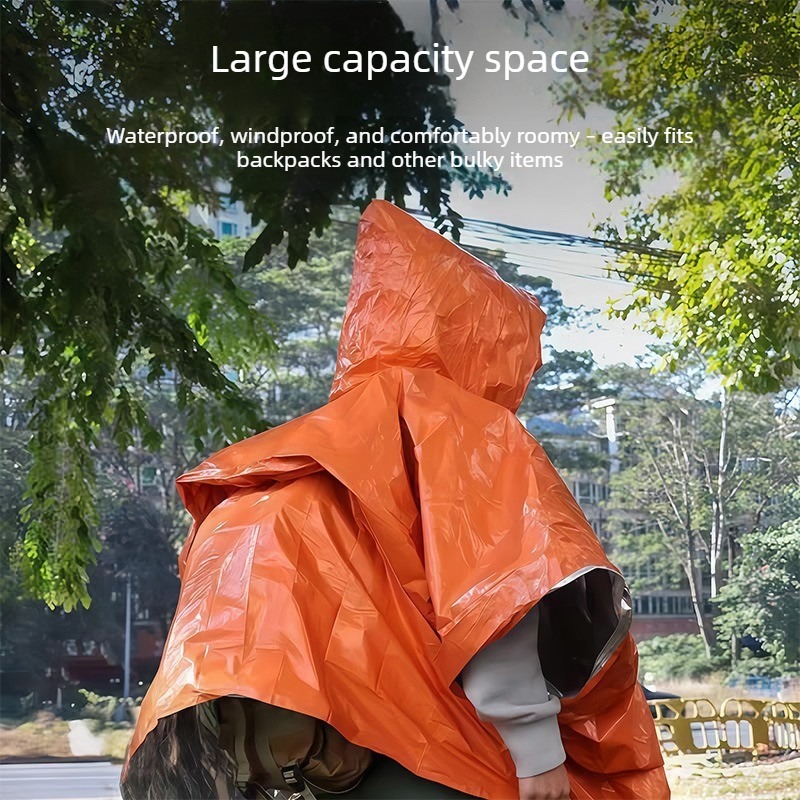 1-10 Buah Selimut Foil Termal  - Emergency Poncho Rain ulasan dan harga